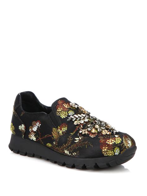 prada jeweled sneakers|fashion sneaker prada shoes women.